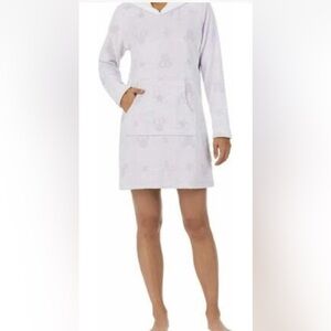 Disney Minnie and Micky Fleece Hoodie with Kangaroo Pocket light lavender